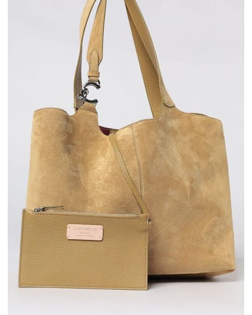 Coccinelle Natural C-Easy Large Grained Leather Bag