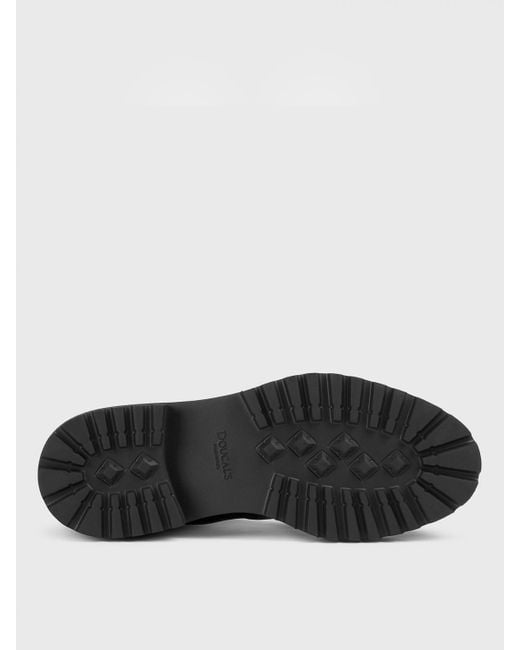 Doucal's Black Flat Ankle Boots