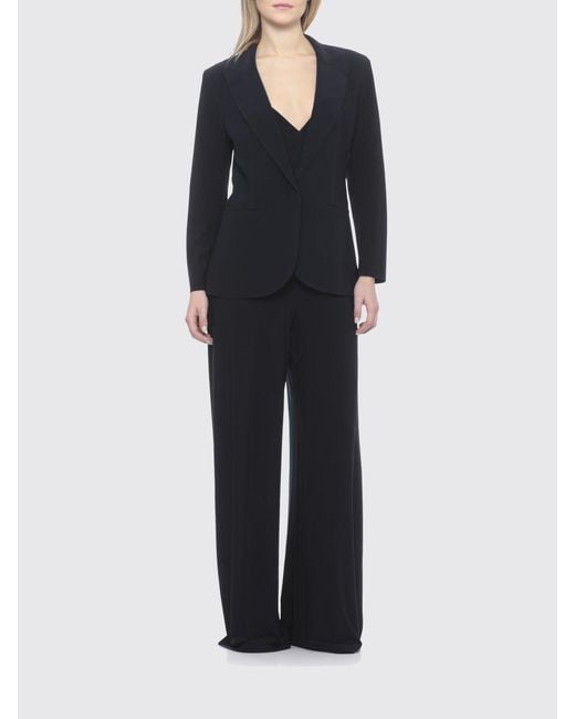 Norma Kamali Black Single-Breasted Blazer
