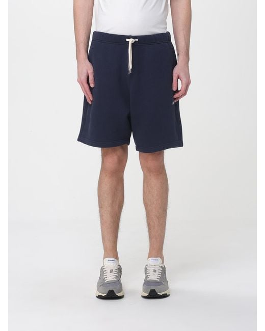 Autry Blue Cotton Jogging Shorts for men