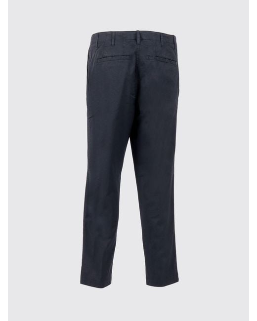 Dondup Blue Stretch Cotton Chino Trousers for men