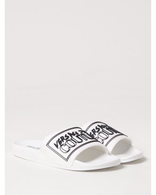 Versace Jeans Couture White Sandals for men