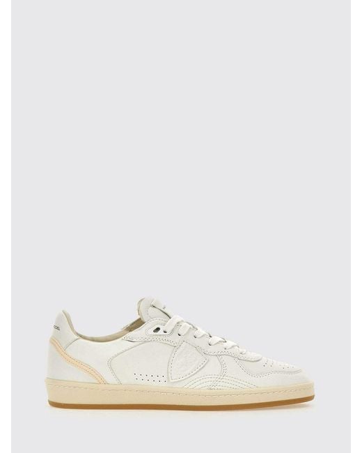 Philippe Model White Pgal Leather Sneakers