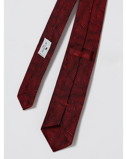 Corbata De Seda Jacquard Etro de hombre de color White