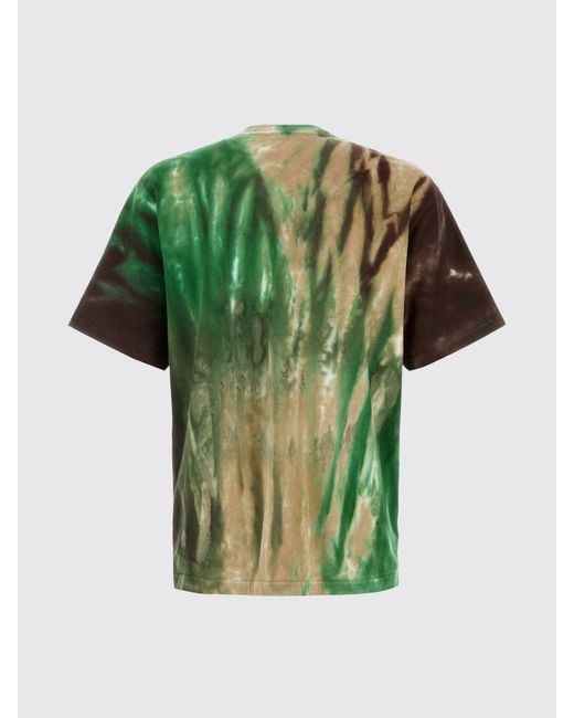 A Bathing Ape Green Printed Cotton T-Shirt for men