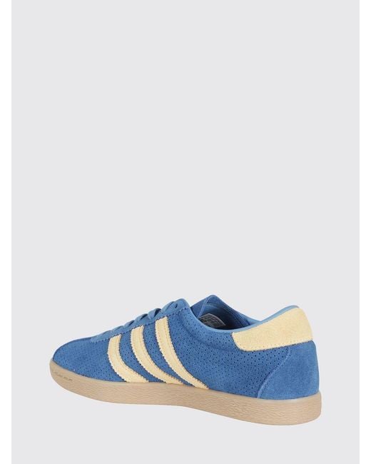Adidas Originals Blue Tobacco Perforated Suede Sneakers for men