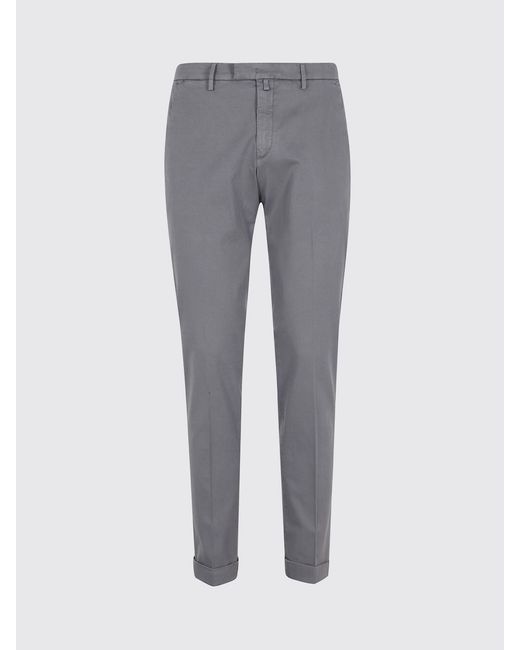 Briglia 1949 Gray Cotton Chino Trousers for men