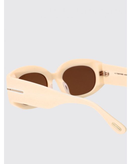 Tom Ford White Ft1187/S Cielle Acetate Sunglasses By