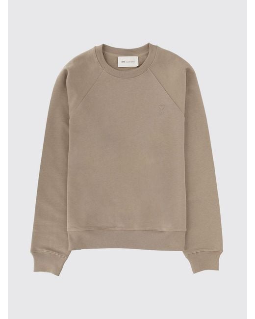Sudadera De Cuello Redondo De Algodón Con Hombros Caídos AMI de hombre de color Natural