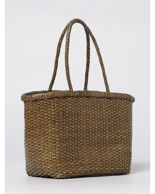 Dragon Diffusion Natural Woven Leather Bag