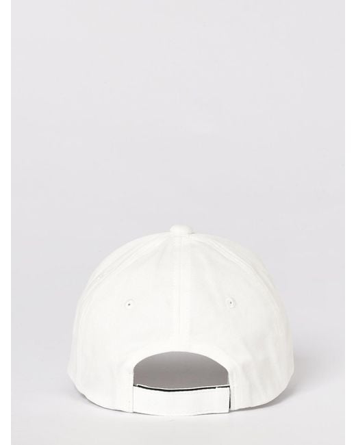 Emporio Armani White Cotton Baseball Cap for men