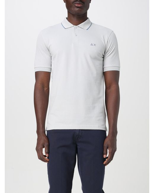 Sun 68 White Polo Shirt for men
