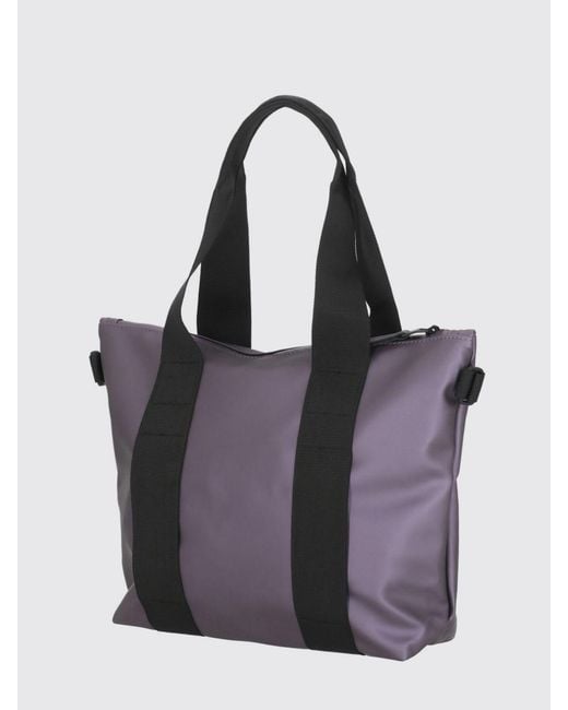 Rains Purple Micro Tote Bag