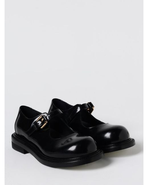 Moschino Couture Black Flat Shoes