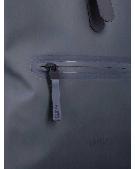 Rains Blue Rolltop Rucksack for men