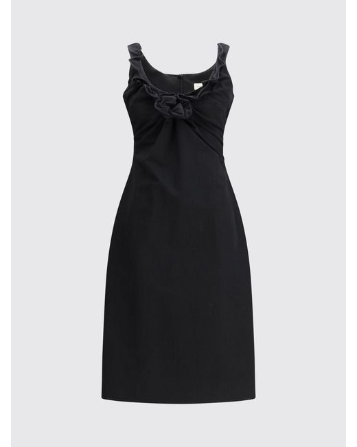 Magda Butrym Black Cotton Blend Mini Dress