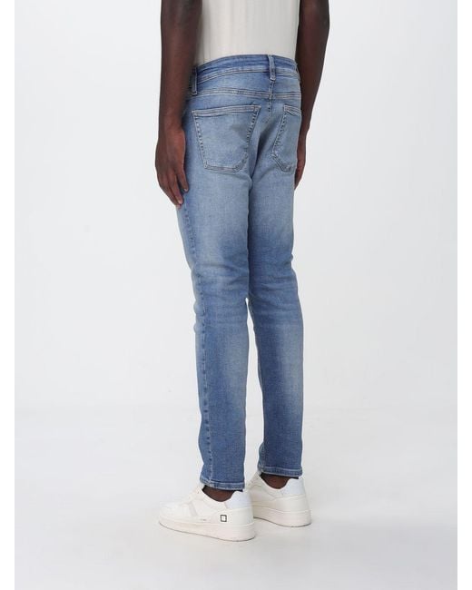 Tommy Hilfiger Blue Mid-Rise Skinny Fit Cotton Denim Jeans for men