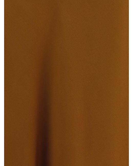 Brunello Cucinelli Brown Long Satin Skirt