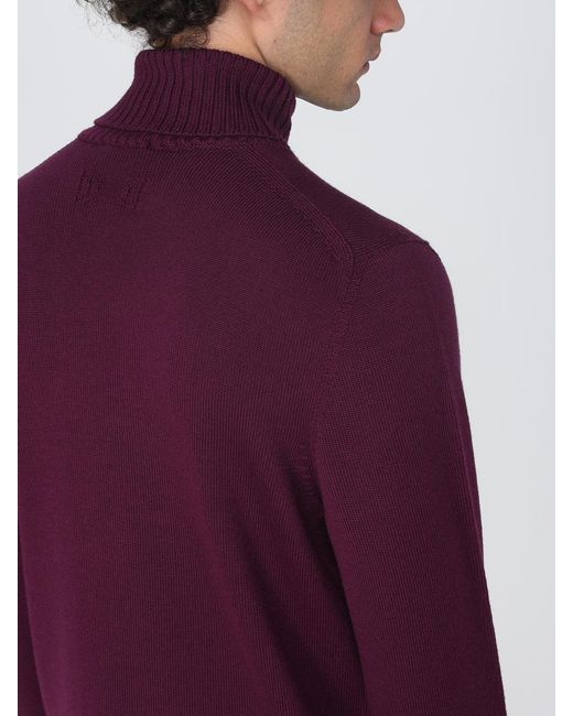 Drumohr Purple Jumper for men