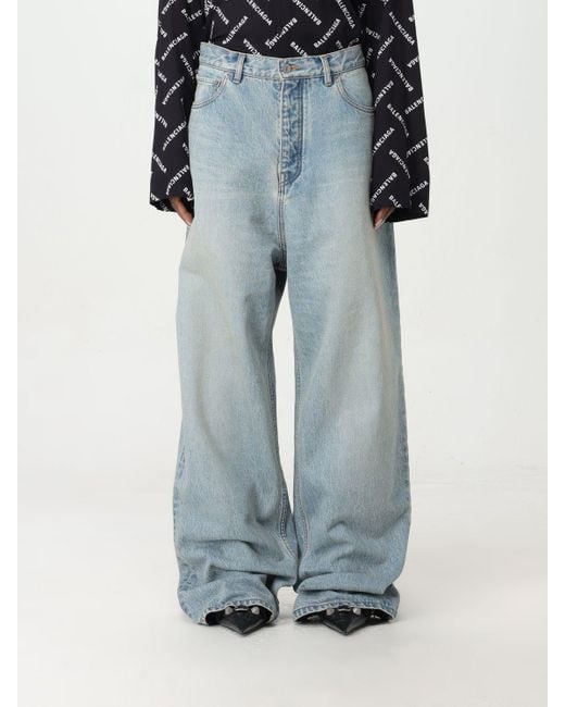 Jeans oversize in denim di Balenciaga in Blue