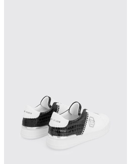 Philipp Plein White Leather Sneakers for men