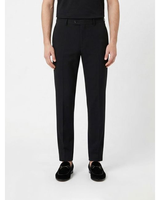 Incotex Black Tailored Trousers for men