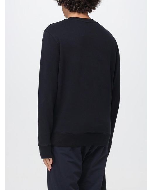Maison Kitsuné Blue Maison KitsunÉ Crew Neck Sweatshirt With Logo for men