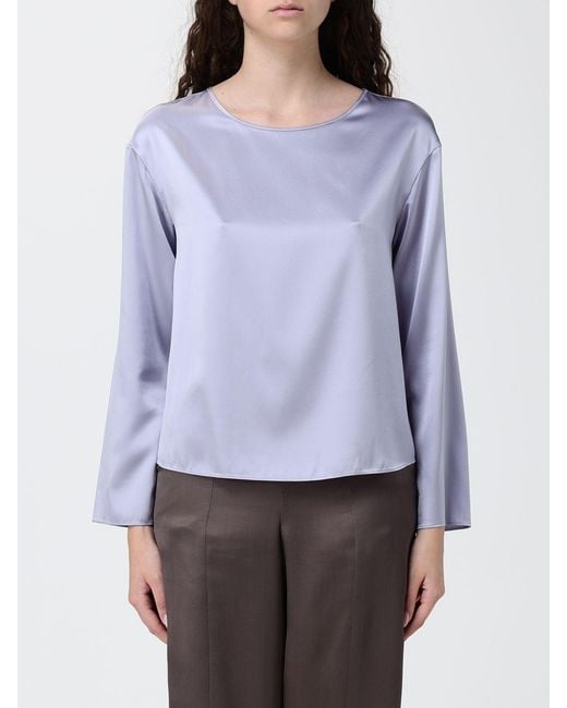 Emporio Armani Blue Silk Blouse