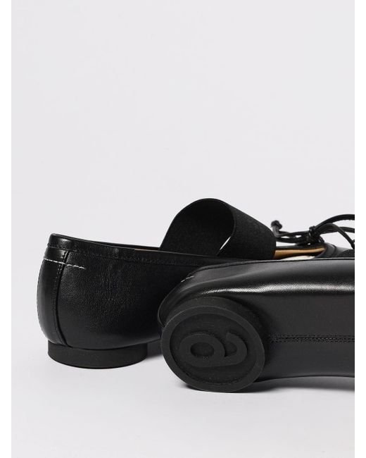 MM6 by Maison Martin Margiela Black Ballet Flats