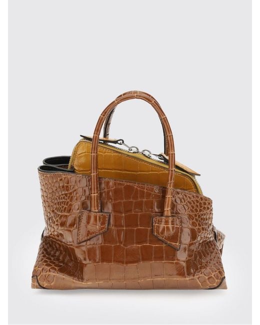 The Attico Brown La Passeggiata Mini Handbag
