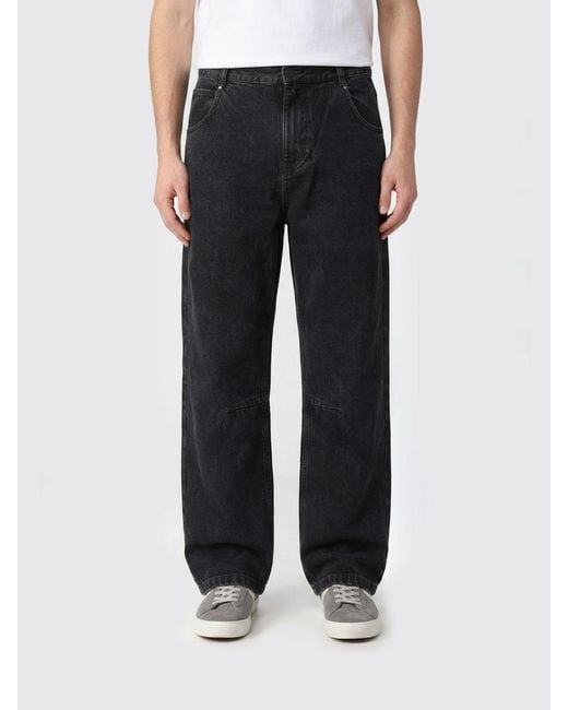 Entire studios Black Gem Wide Leg Denim Jeans for men