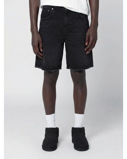 Represent Blue Denim Shorts for men