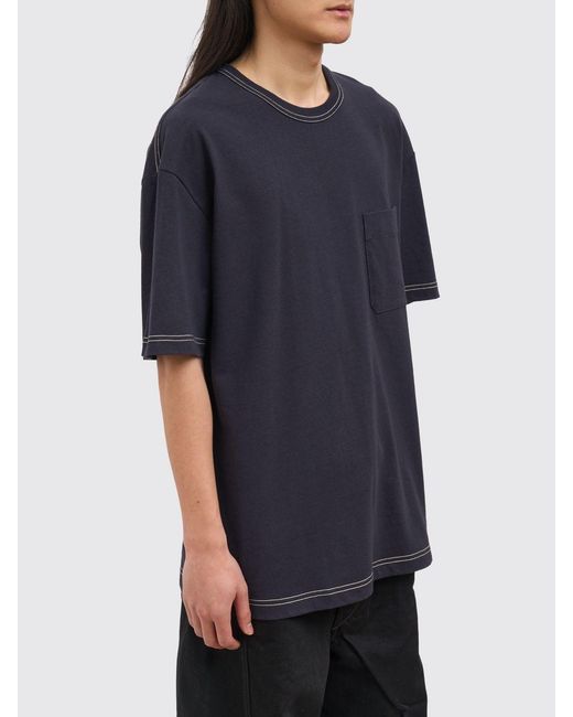 Lemaire Blue Boxy Cotton T-Shirt for men