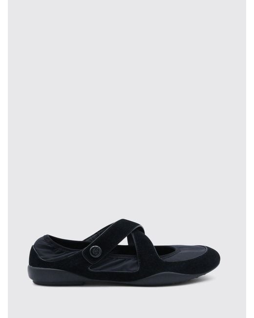 Tory Burch White Romy Sport Suede And Nylon Ballerinas