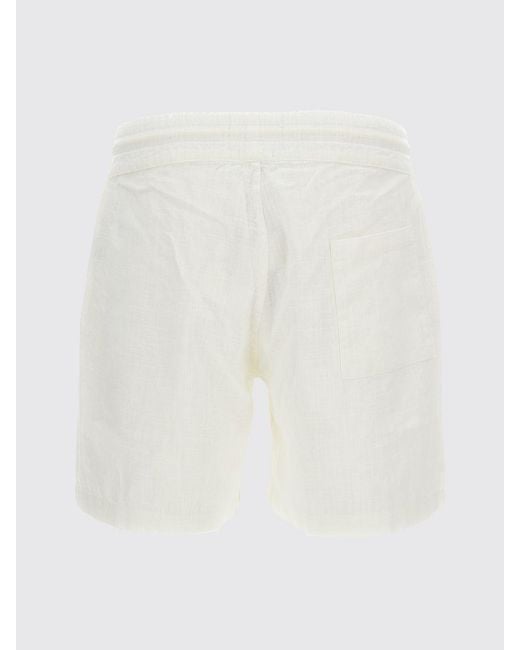 Portuguese Flannel Natural Linen Blend Jogging Shorts for men