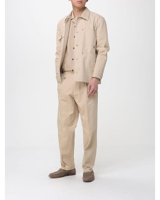 Paolo Pecora Natural Cotton Overshirt for men