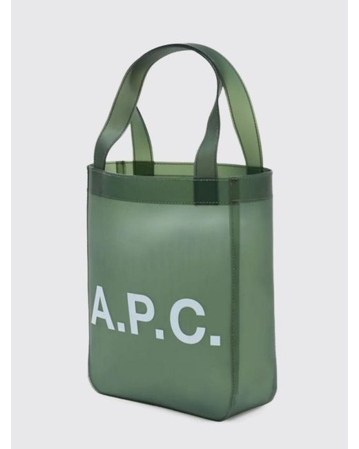A.P.C. Green Lou Small Polyurethane Bag