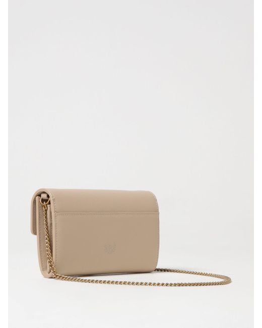 Portafoglio Love One Wallet C di Pinko in Natural