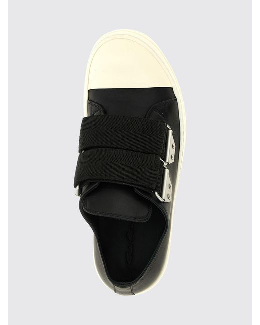 Rick Owens Black Leather Sneakers for men