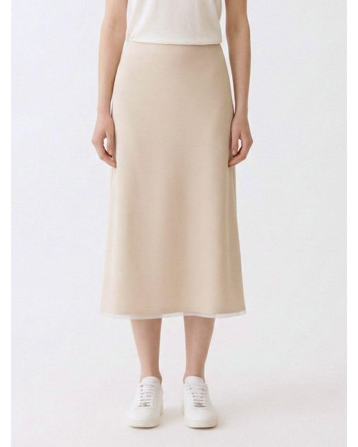 Fabiana Filippi Natural Midi Skirt