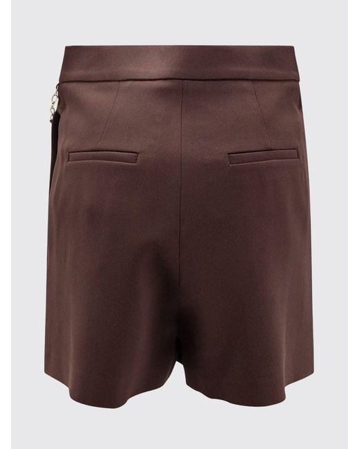 Elisabetta Franchi Brown Crepe Shorts
