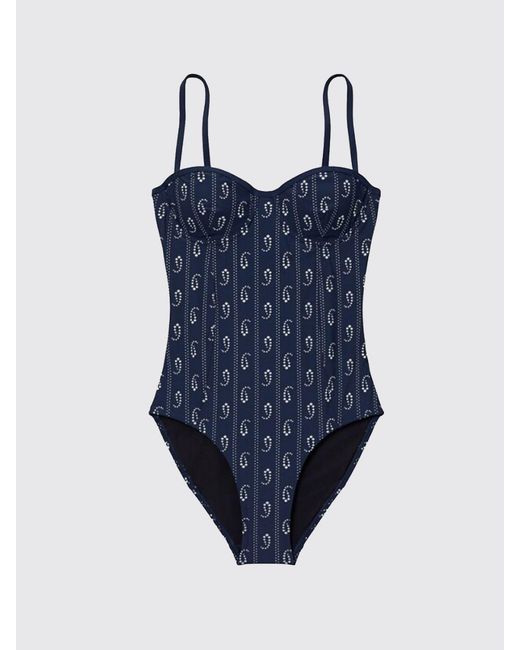 Tory Burch Blue Floral Swimsuit