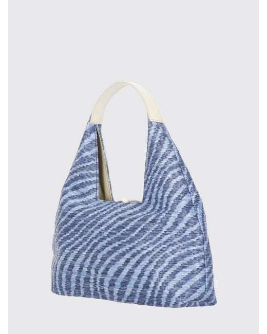 Marni Blue Wavy Mini Trapeze Bag