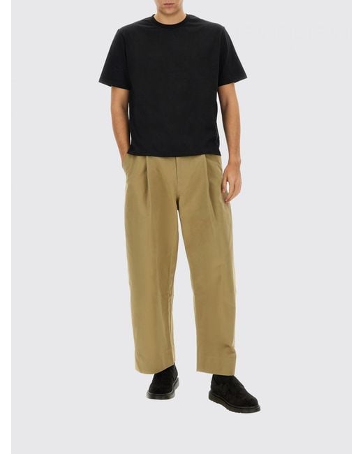 Studio Nicholson Black Basic Cotton T-Shirt for men