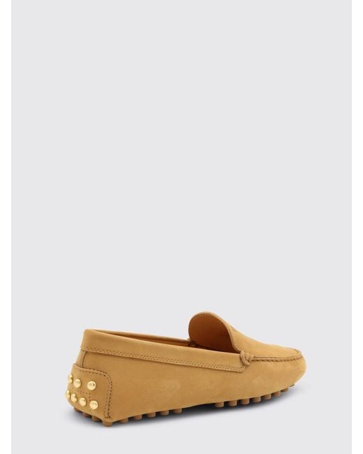 Tod's Natural Suede Driver Loafers