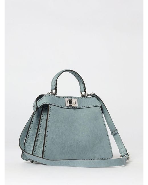 Fendi Blue Peekaboo Iseeu Small Bag