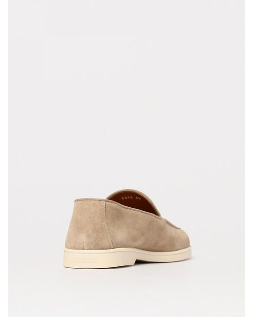 Doucal's Natural Suede Loafers for men