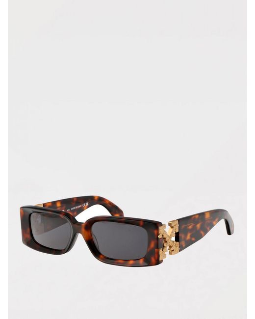 Off-White c/o Virgil Abloh Brown Acetate Sunglasses