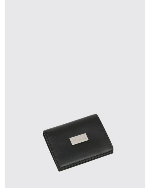 MM6 by Maison Margiela White Leather Wallet for men