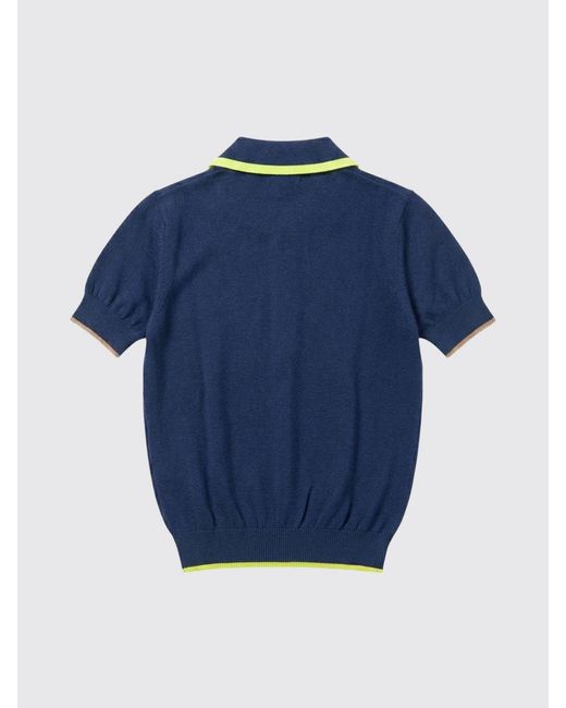 MSGM Blue Polo Shirt